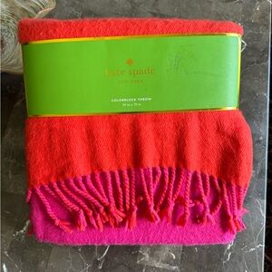 Kate Spade ♠️ Colorblock Throw